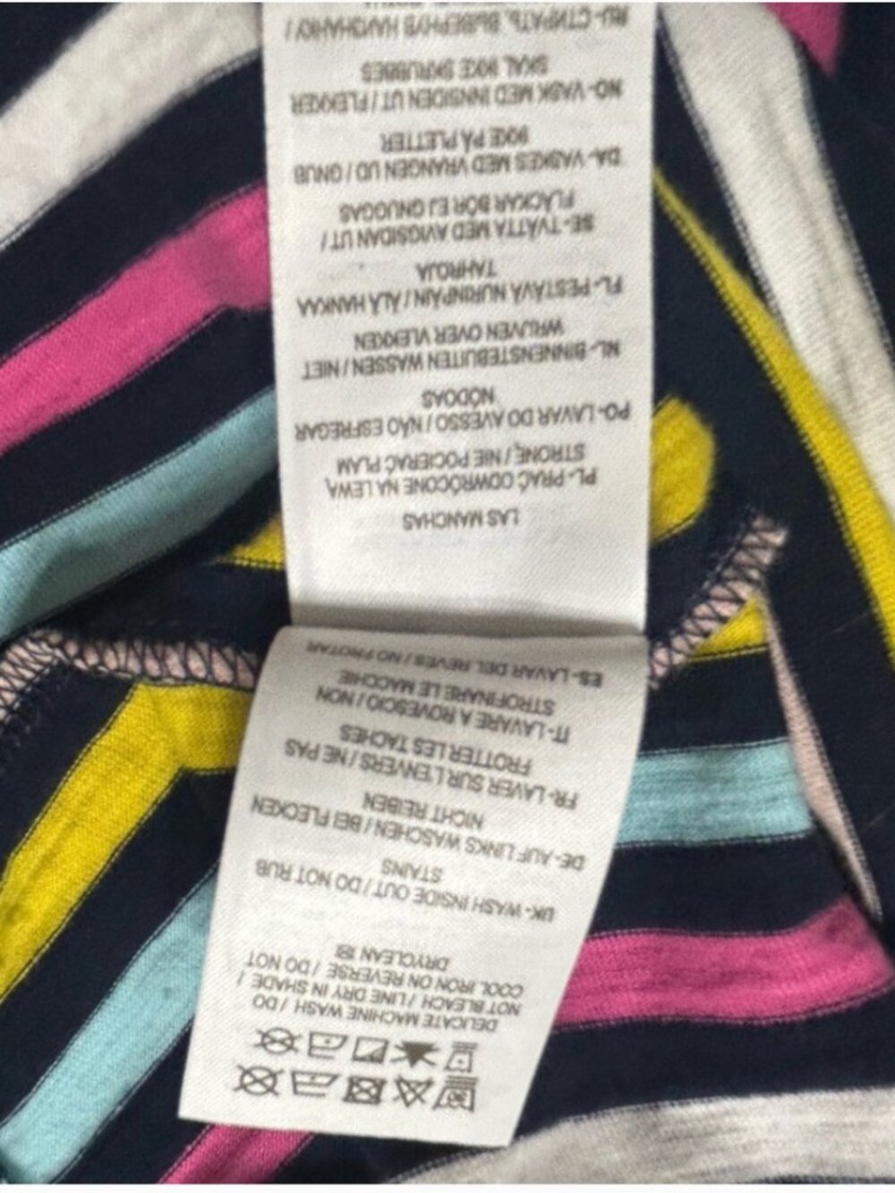 Boden Women Vibrant Striped Midi dress Size 8P Multicolor 100% cotton. - Picture 12 of 14